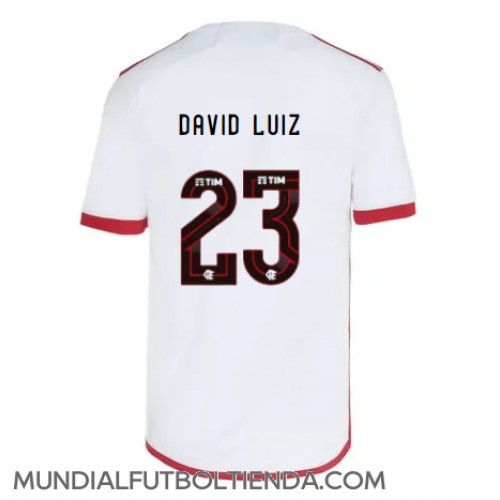 Camiseta Flamengo David Luiz #23 Segunda Equipación Replica 2024-25 mangas cortas